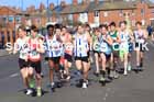 Boys under-15s 5k, 2025 Northern 12 and 6 Stage Road Relays and Junior 5k, Redcar. Photo: David T. Hewitson/Sports for All Pics